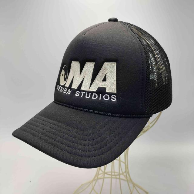 USED古着(ユーズドフルギ) OMA DESIGN STUDIOS 陰陽 ロゴ刺繍 トラッカー メッシュキャップ メンズ 表記無 【中古】【ブランド古着バズストア】_1