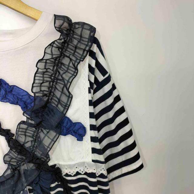 BEAMS JAPAN(ビームスジャパン) 26SS【別注】TORI-TO / ボーダー 切替 ビッグ Tシャツ レディース JPN：M 【中古】【ブランド古着バズストア】_2