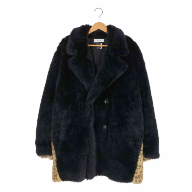 FACETASM(ファセッタズム) LEOPARD FAUX FUR PEA COAT レオパード フェイクファー ピーコート メンズ JPN：4 【中古】【ブランド古着バズ