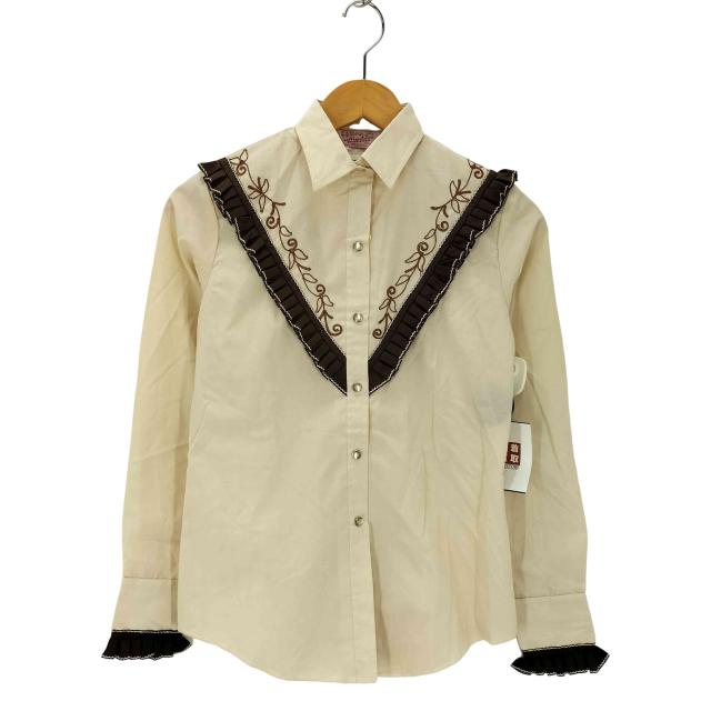 H BAR C(エイチバーシー) デッドストック 三角タグ フリルウエスタンシャツ レディース 表記無 【中古】【ブランド古着バズストア】の通販は 5,535円