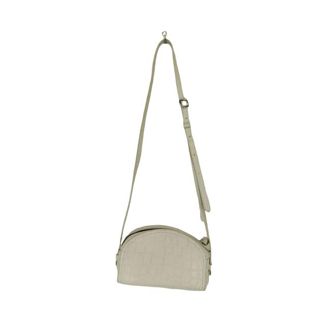 J＆M Davidson(ジェイアンドエムデヴィッドソン) Herisson 型押しレザーショルダーバッグ NEW WHITE レディース 表記無 【中古】【ブランド古着バズストア】