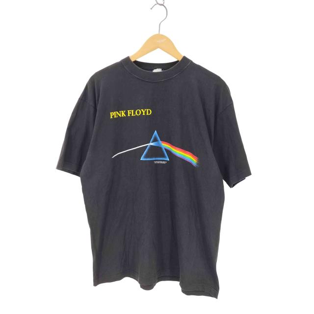 USED古着(ユーズドフルギ) 90S 95年? DARK SIDE OF THE MOON バンドプリントクルーネックTシャツ 裾袖ダブル メンズ 表記無 【中古】【ブランド古着バズストア】