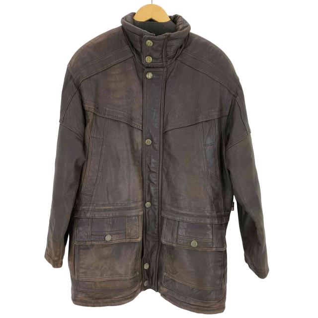 USED古着(ユーズドフルギ) MARCUCCI スタンドカラーレザージャケット メンズ JPN：L 【中古】【ブランド古着バズストア】