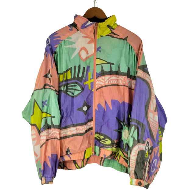 adidas(アディダス) 80S 国旗タグ マルチカラーウィンドブレーカー メンズ 表記無 【中古】【ブランド古着バズストア】