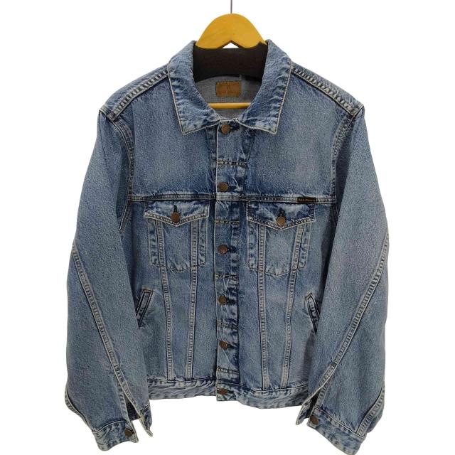 Nudie Jeans(ヌーディージーンズ) Bobby Blue Tribe ボビー ブルー トライバル デニム ジャケット メンズ import：S 【中古】【ブランド古着バズストア】