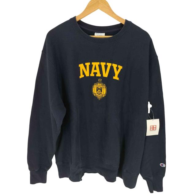 Champion(チャンピオン) 復刻 Reverse Weave U.S Navy リバースウィーブ スウェット メンズ import：XL 【中古】【ブランド古着バズストア】