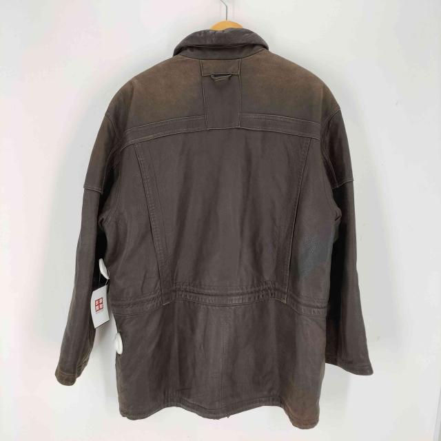 USED古着(ユーズドフルギ) MARCUCCI スタンドカラーレザージャケット メンズ JPN：L 【中古】【ブランド古着バズストア】 USED古着(ユーズドフルギ) MARCUCCI スタンドカラーレザージャケット