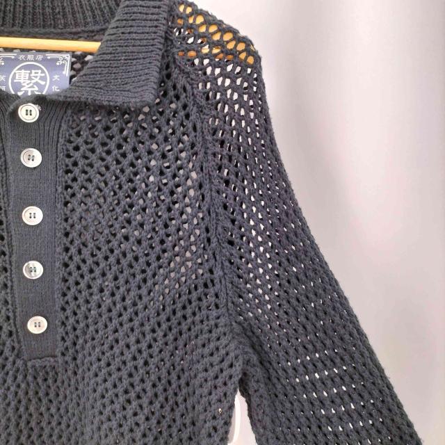 USED古着(ユーズドフルギ) {{GEN IZAWA}} See-through Cotton Knit Polo メンズ FREE 【中古】【ブランド古着バズストア】_3
