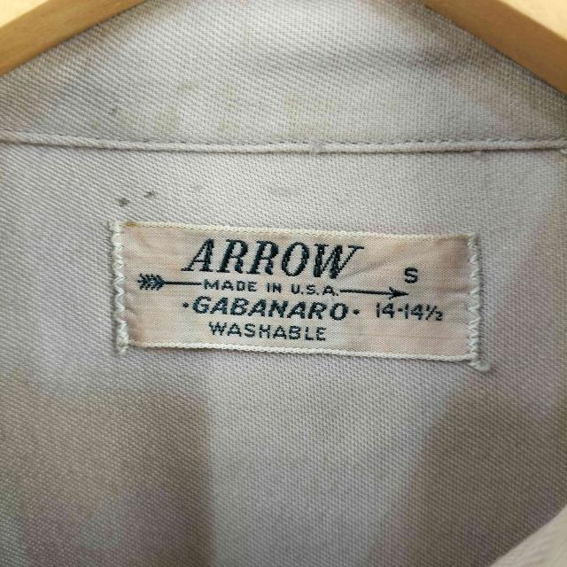 ARROW(アロー) 40-50s USA製 GABANARO レーヨンギャバ 開襟 オープン