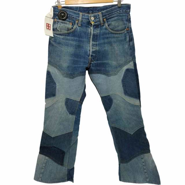 誕生日プレゼント 501 Levis(リーバイス) 66前期 リメイク ボタンフライ 6刻印 パンツ