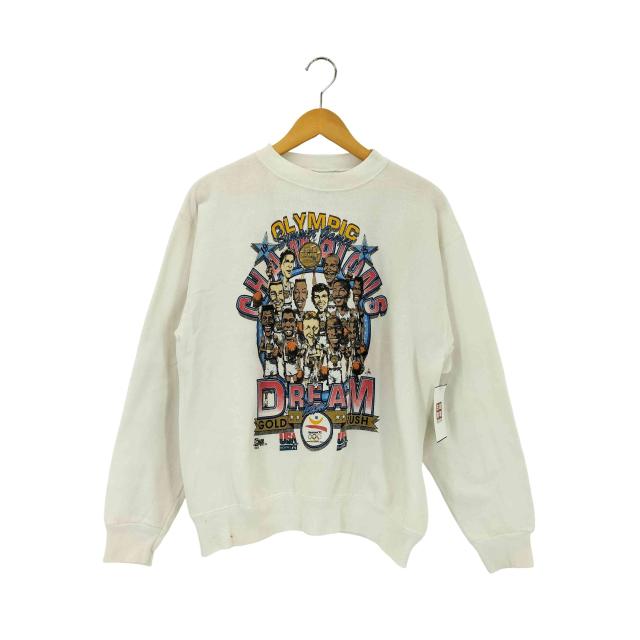 USED古着(ユーズドフルギ) {{SAL EM SPORTSWEAR}}80-90s USA製 92年 DREAM TEAM クルーネック スウェット トレーナー メンズ  M【中古】【ブランド古着バズストア】