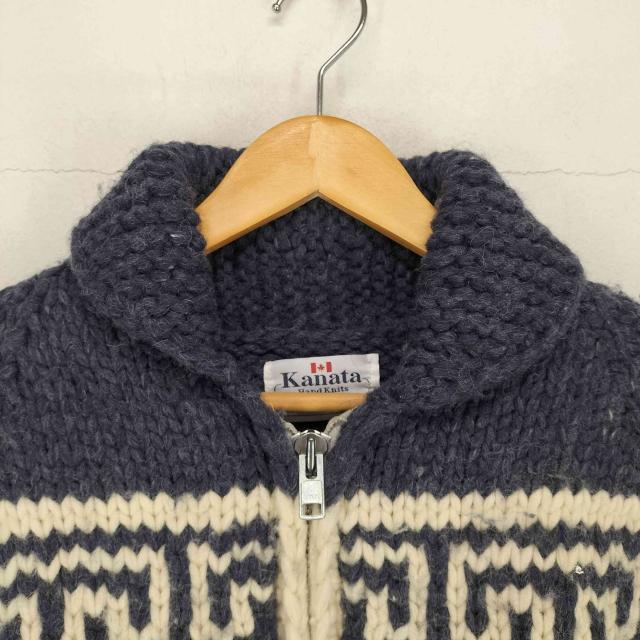 L カナダ製 Kanata カナタ カウチンニット フルジップ サンダーバード L カナダ製 Kanata カナタ カウチンニット フルジップ サンダーバード