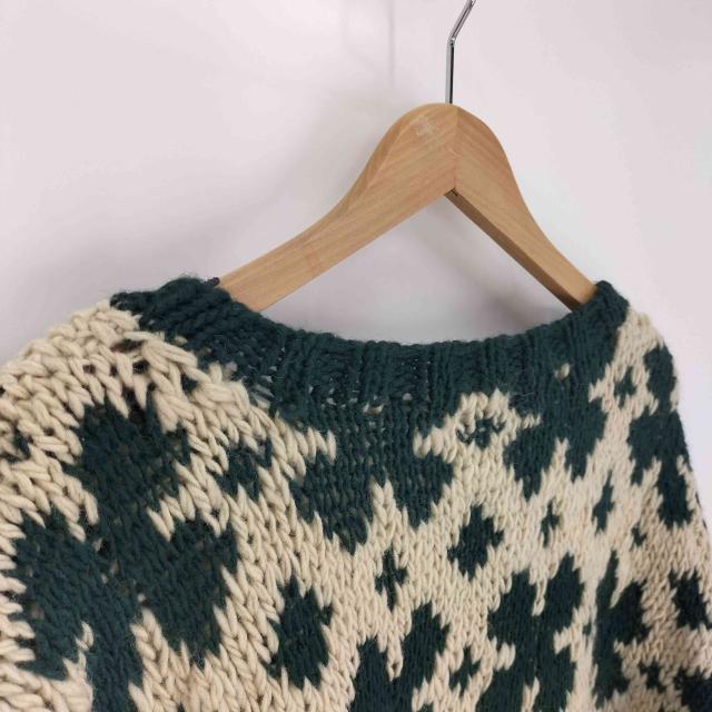 Ys(ワイズ) 80S 初期タグ HAND KNIT ノルディック柄 ローゲージ ウール