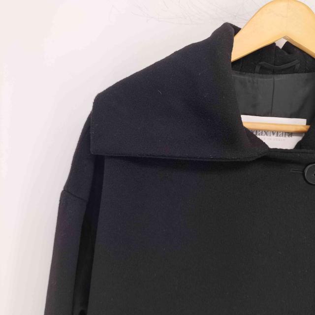 MAX MARA(マックスマーラ) 白タグ ビックカラーハーフウールコート