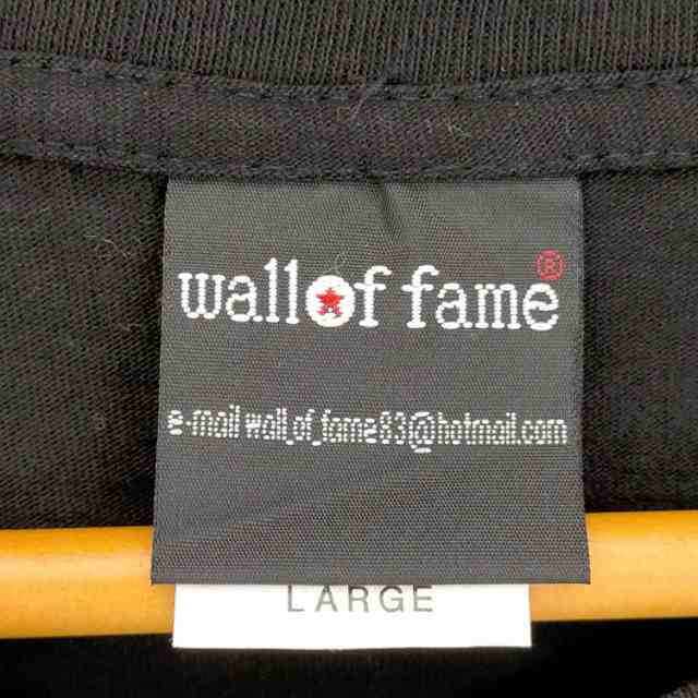 WALLOFFAME バンド　シングルステッチ　バンT Tシャツ　黒