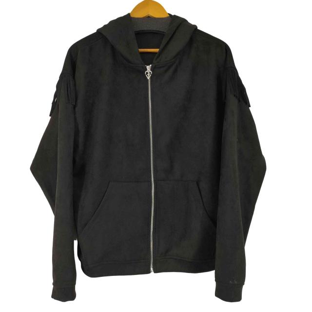 USED古着(ユーズドフルギ) HOSPITABLE フリンジスウェードタッチジップパーカー メンズ 表記無 【中古】【ブランド古着バズストア】 5,269円
