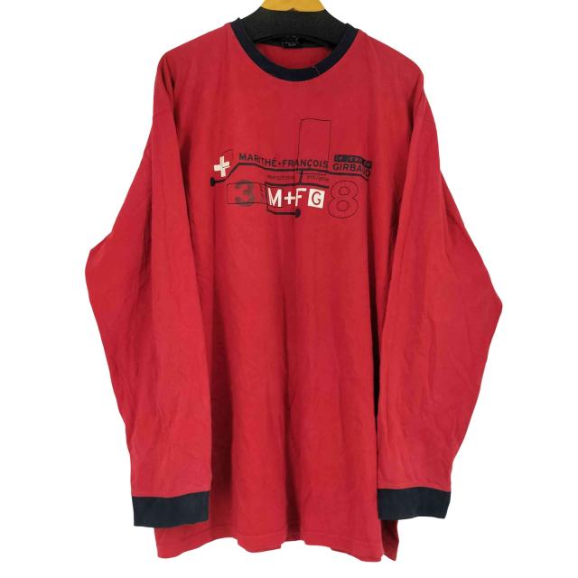 MARITHE FRANCOIS GIRBAUD(マリテフランソワジルボー) 90S ロゴプリント L/S Tシャツ メンズ JPN：XXL 【中古】【ブランド古着バズストア】