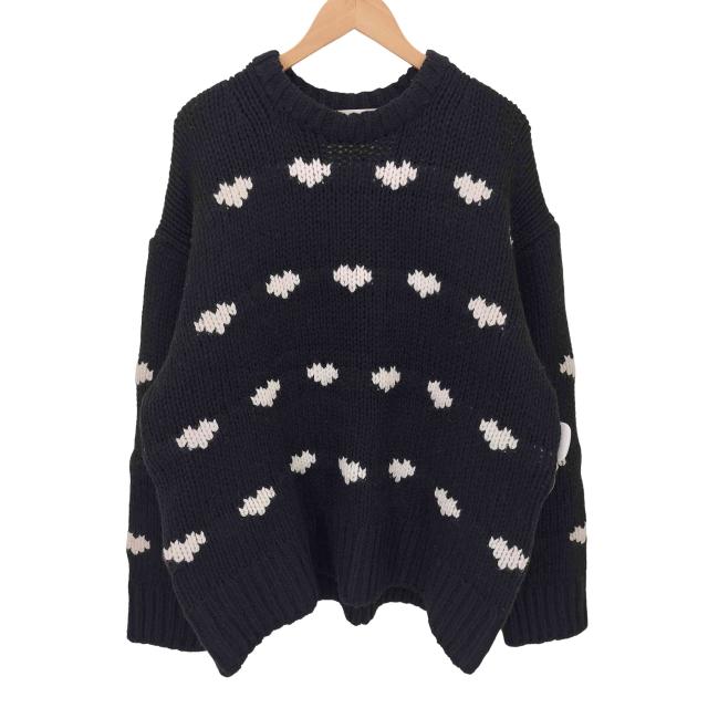 nknit ンニット ♡pattern KNIT ハートパターンニット グレー NKNIT pattern knit ハートニット GRAY NAVY 新品 - メルカリ