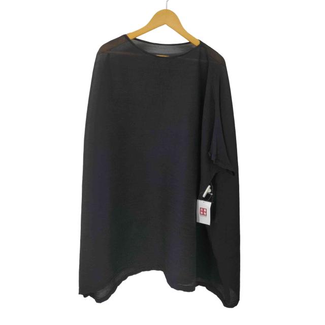 me ISSEY MIYAKE(ミー イッセイミヤケ) サイドシャーリング オーバーサイズ 半袖カットソー レディース ONE SIZE 【中古】【ブランド古着バズストア】