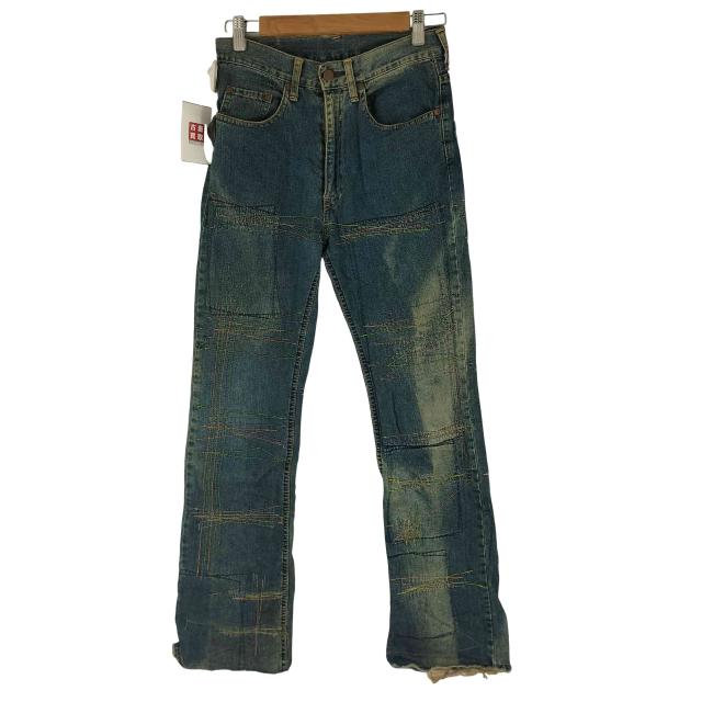 HYSTERIC GLAMOUR(ヒステリックグラマー) 90S KINKY JEANS 刺繍 ブーツカット デニムパンツ メンズ 表記無 【中古】【ブランド古着バズストア】
