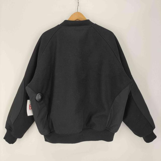 soerte(ソエルテ) WOOL BLEND SWITCHING BLOUSON ウール ブレンド