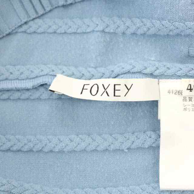 激安先着 FOXEY フォクシー Knit top Strata サマーニット Tシャツ