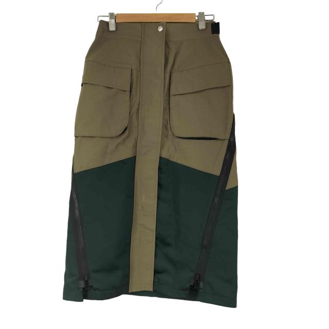 【送料関税込】sacai サカイ★ナイロン アシンメトリー スカート sacai サカイ チェック柄 アシンメトリー スカート サイズ2