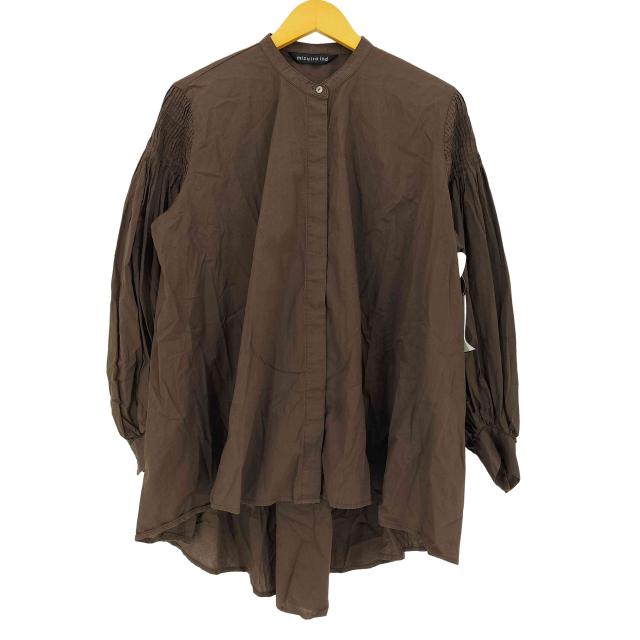 mizuiro ind(ミズイロインド) ピンタックパフスリーブシャツ レディース FREE 【中古】【ブランド古着バズストア】