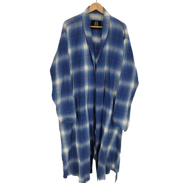 USED古着(ユーズドフルギ) {{ON O FF by TTAGGG}} チェック柄ガウンコート import メンズ  F【中古】【ブランド古着バズストア】