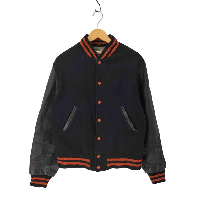 USED古着(ユーズドフルギ) GAMEMASTER SPORTSWEAR 袖レザー メルトンスタジャン バーシティジャケット メンズ 表記無 【中古】【ブランド古着バズストア】