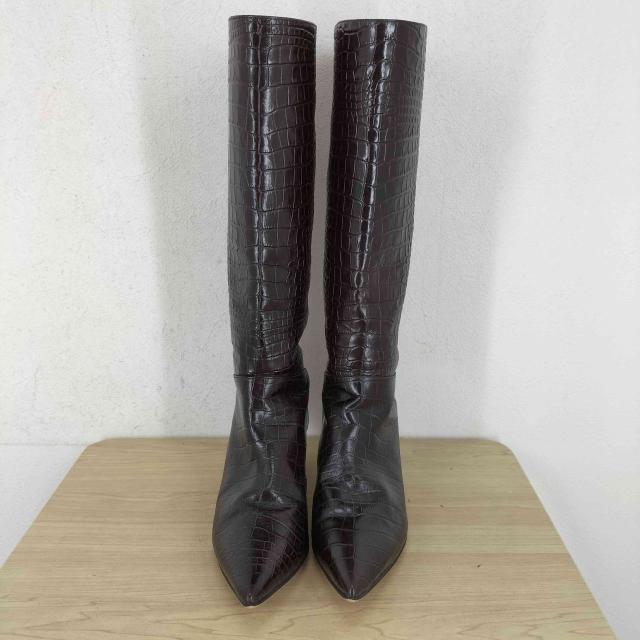 JOSEPH(ジョゼフ) 型押しレザーロングブーツ レディース 37.5【中古 