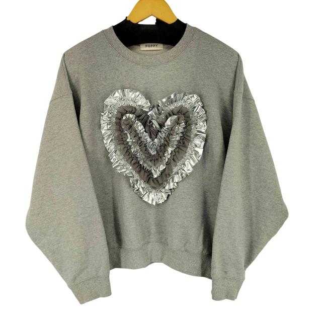 poppy tokyo(ポピートーキョー) Heart tulle sweatshirt レディース FREE 【ブランド古着バズストア】
