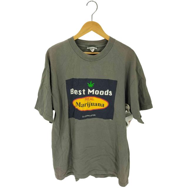 USED古着(ユーズドフルギ) 90S USA製 TOTALLY HIP CLOTHING THC GROWN IN THE USA Best Moods マリファナ プリント Tシャツ 袖ダブルステッチ メンズ i【中古】【ブランド古着バズストア】