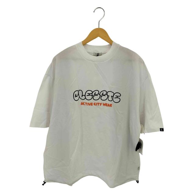 USED古着(ユーズドフルギ) {{CLESSTE}} BUBBLE LOGO PRINT MASSIVE T-SHIRT WITH DRAWSTRINGS クルーネックTシャツ メンズ FREE 【中古】【ブランド古着バズストア】