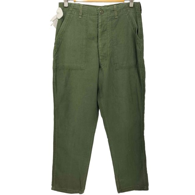 U.S. ARMY(ユーエスアーミー) 60-70s 米軍 コットンサテン ベイカーパンツ メンズ  34×31【中古】【ブランド古着バズストア】