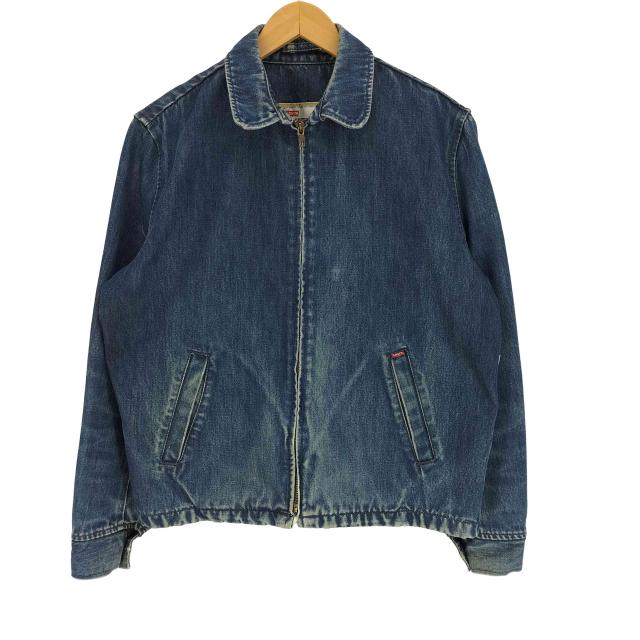 Levis(リーバイス) 90S ユーロ STA-PREST スタープレスト ジップアップ スイングトップ デニム ジャケット メンズ import：M 【中古】【ブランド古着バズストア】