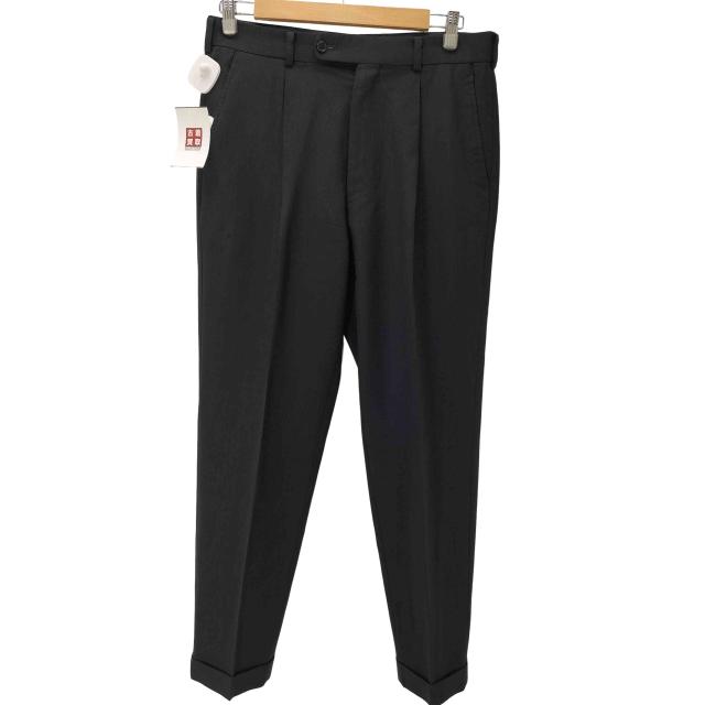 im ISSEY MIYAKE(アイムイッセイミヤケ) im product MEN 80-90S A-net エイネット期 混紡 サマー ウール センタープレス ドレス スラックス 裾ダブル メンズ 表記無 【中古】【ブランド古着バズストア】