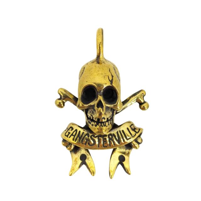 GANGSTERVILLE(ギャングスタビル) SKULL スカルデザイン ネックレストップ  メンズ 表記無 【中古】【ブランド古着バズストア】