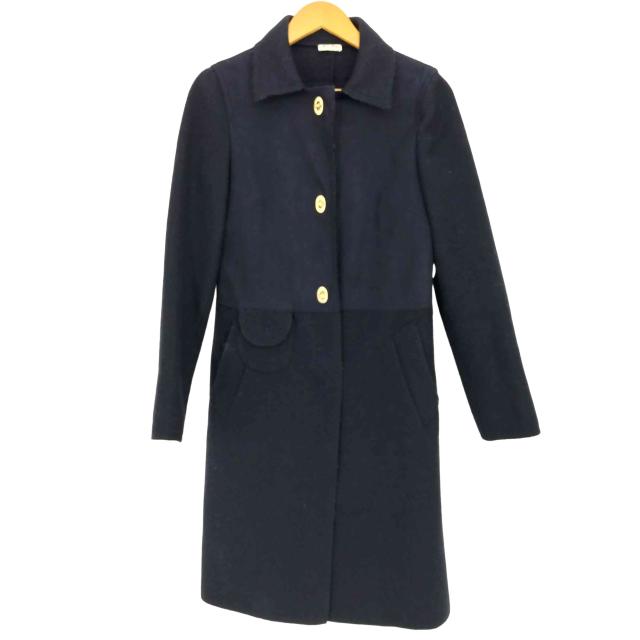 miu miu(ミュウミュウ) ウールモヘア ステンカラーコート レディース  38【中古】【ブランド古着バズストア】