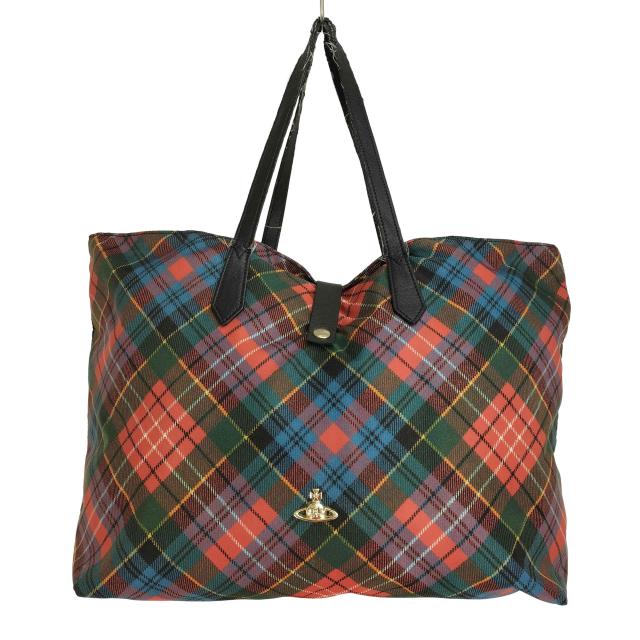 Vivienne Westwood(ヴィヴィアンウエストウッド) ナイロン お手手なめし革 読み合わせる トートバック  レディース 書きあらわす無 【中古】【ブランド名古着バズストア】