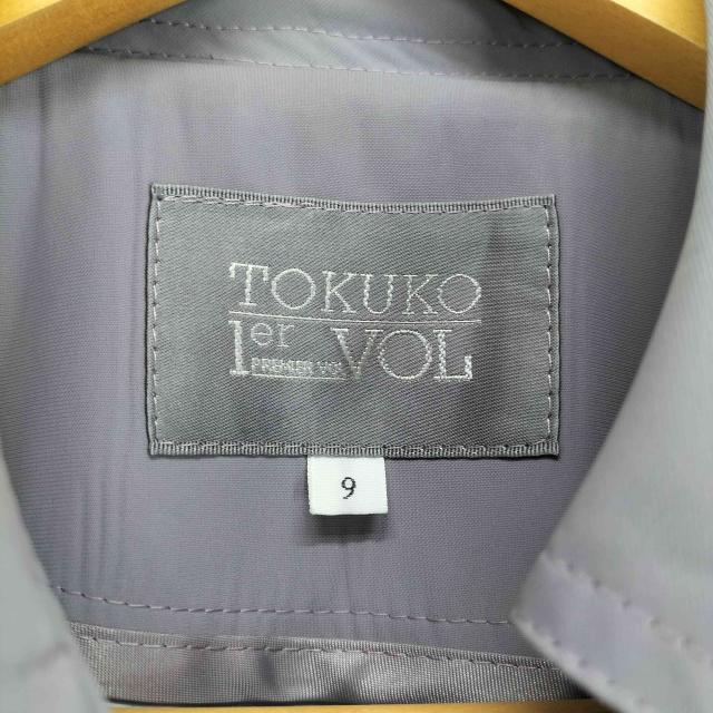 TOKUKO 1er VOL ブラック ノーカラージャケット フリル付き TOKUKO 1er