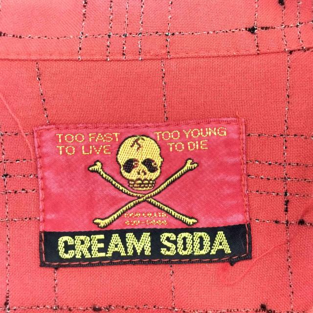 CREAM SODA(クリームソーダ) 80s 90s レーヨン S/Sオープンカラーシャツ メンズ 表記無 【中古】【ブランド古着バズストア】_5