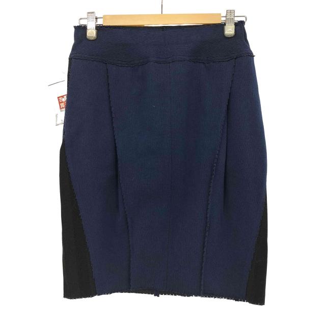 ISSEY MIYAKE(イッセイミヤケ) A-POC INSIDE 切替 カッティング ニットスカート レディース JPN：2 【中古】【ブランド古着バズストア】