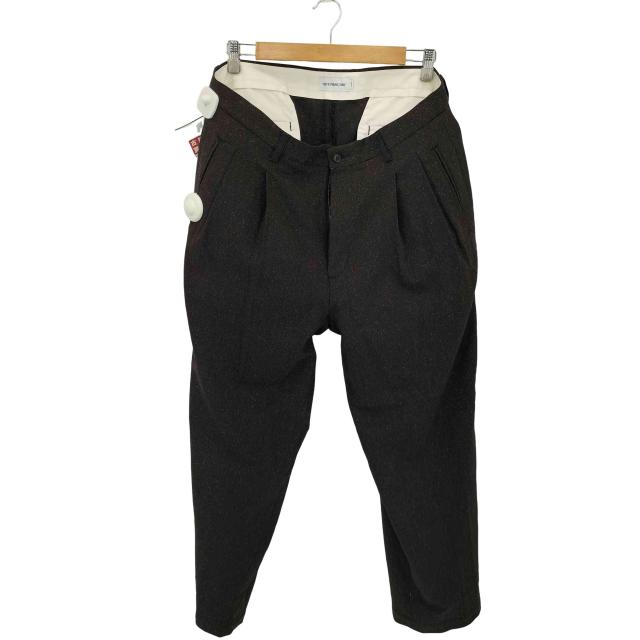 cootie productions(クーディプロダクション) Silk Nep Herringbone 2 Tuck Wide Trousers シルクネップヘリンボーン2タックワイドトラウザーズ メンズ JPN：【中古】【ブランド古着バズストア】