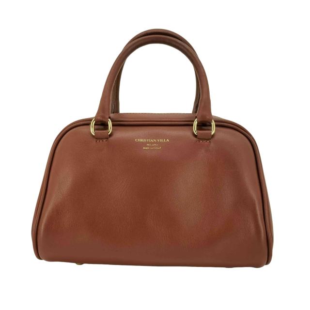 CHRISTIAN VILLA(クリスチャンヴィラ) MINI ハンドルバッグ レザー ミニ ボストン ショルダー バッグ レディース 表記無 【中古】【ブランド古着バズストア】