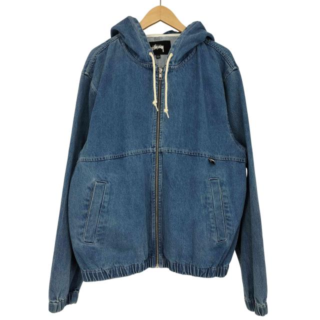 Stussy(ステューシー) denim active jacket zip parka メンズ import：L 【中古】【ブランド古着バズストア】