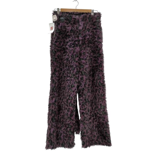 KIDILL(キディル) 24AW FAUX-FUR DEVIL PANTS フェイクファー デビル パンツ メンズ JPN：42 【中古】【ブランド古着バズストア】