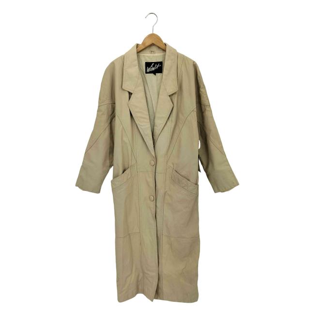 USED古着(ユーズドフルギ) {{WINLIT}} LEATHER レザーチェスターコート レディース  L【中古】【ブランド名古着バズストア】