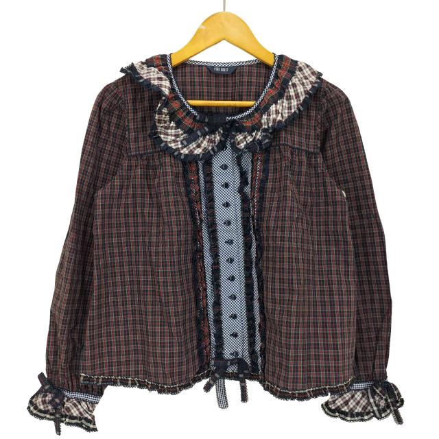 PINK HOUSE(ピンクハウス) 25AW ローンフリルブラウス レディース 表記