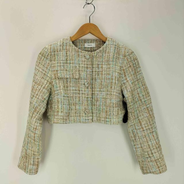 ダーリッチファンシーツイードフレアスカートショートジャケット ファンシーツイードフレアミニスカート（スカート）｜Darich